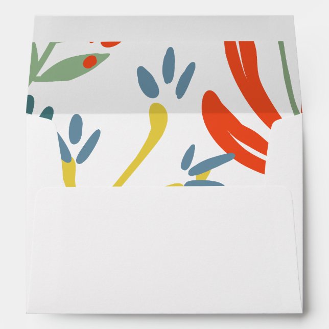 Bright Botanicals Invitation Envelope (Back (Bottom))