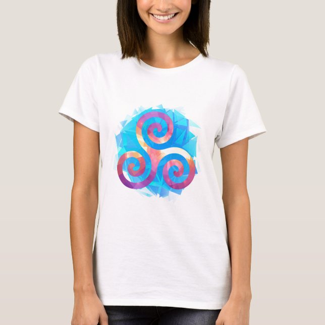 Bright breton triskel T-Shirt (Front)