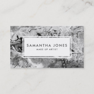 Bright Brush Strokes Modern Make Up Artist Business Card