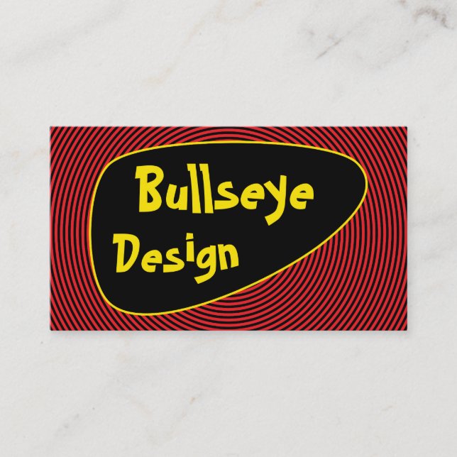Bright Bullseye Business Card (Front)