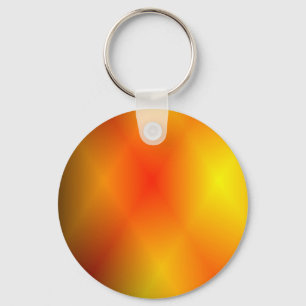 Bright Burnt Orange Key Ring