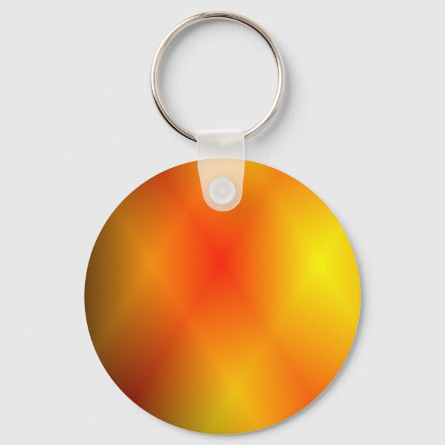 Bright Burnt Orange Key Ring (Front)