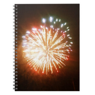Bright Burst fireworks photo notebook