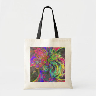 Bright Burst of Colour – Salmon & Indigo Deva Tote Bag
