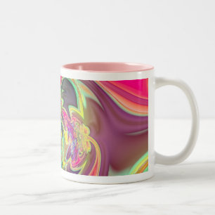 Bright Burst of Colour Two-Tone Coffee Mug