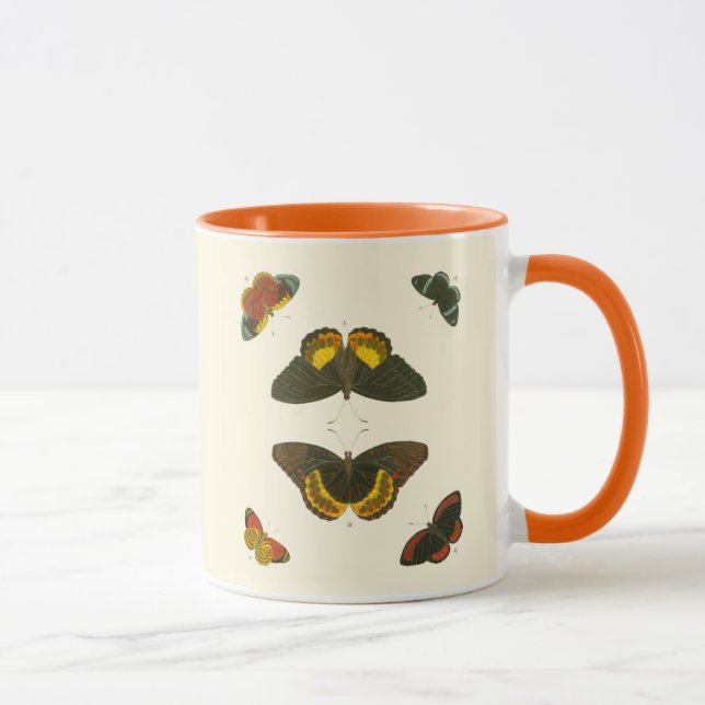 Bright Butterflies by Pieter Cramer Mug (Right)