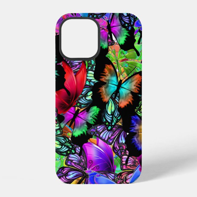 bright butterfly collection iPhone case (Back)