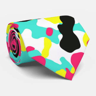 Bright Camo Neck Tie