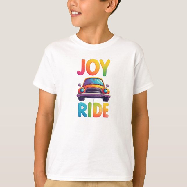 🚗 Bright Car Fun For Boys Days 🌈 T-Shirt (Front)