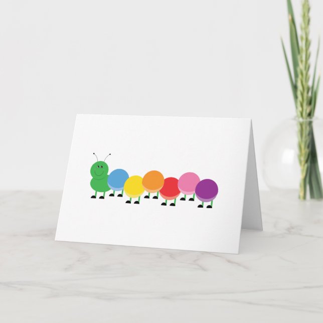 Bright Caterpillar Card (Front)