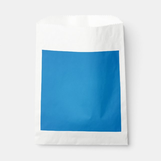 Bright Cerulean Blue with Grainy Texture Favour Bags (Front)