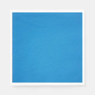 Bright Cerulean Blue with Grainy Texture Napkin