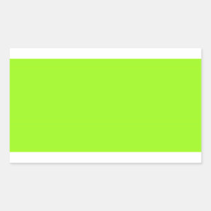 Bright Chartreuse Green Rectangle Sticker