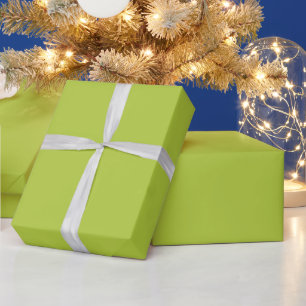 Bright Chartreuse Yellow-Green Elegant Solid Colou Wrapping Paper