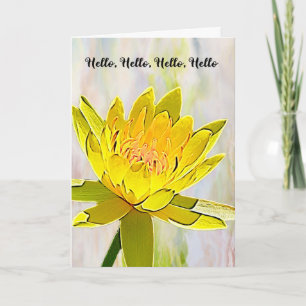 Bright & Cheerful Hello for Senior in Nursing Home Card
