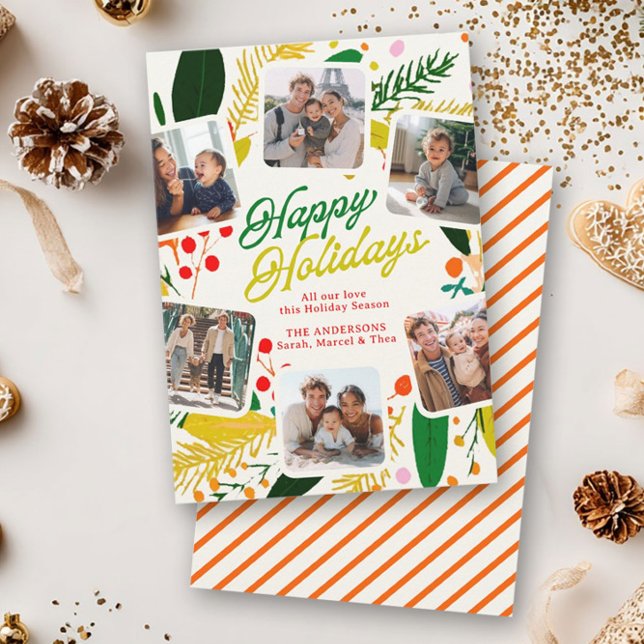 Bright & Cheerful Modern Cute Happy Holiday Card (Creator Uploaded)