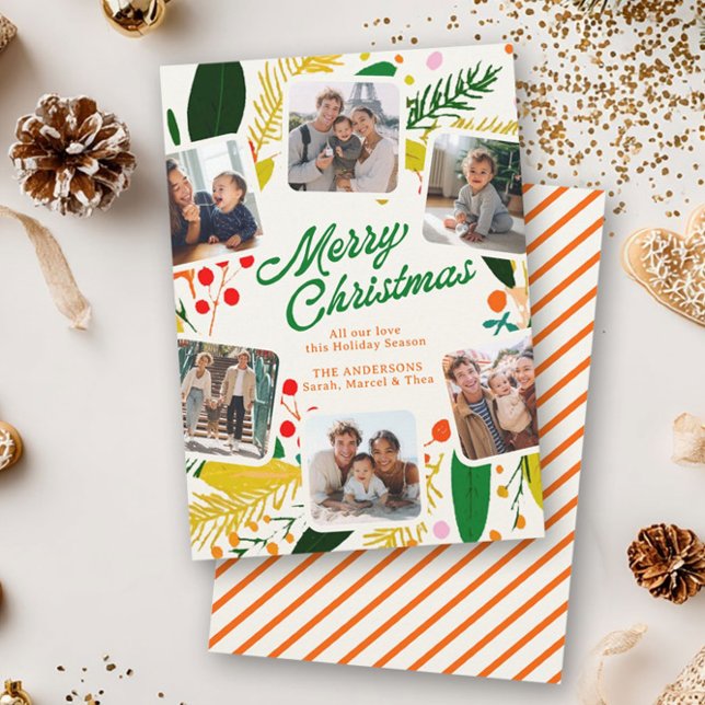 Bright & Cheerful Modern Merry Christmas Holiday Card (Creator Uploaded)