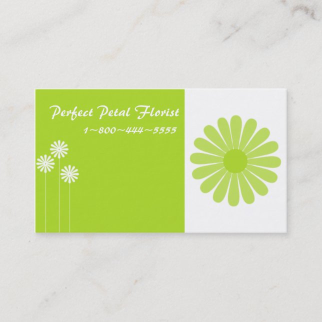 Bright Cheery Floral Business Cards (Front)