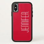 Bright Cherry Red, Personalised Jumbo Custom Name