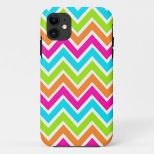 Bright Chevron Designer Zig Zag Pattern Case-Mate iPhone Case
