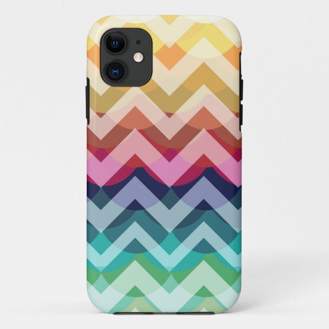 Bright Chevron Scallop Summer Pattern iPhone 5 Case-Mate iPhone Case (Back)