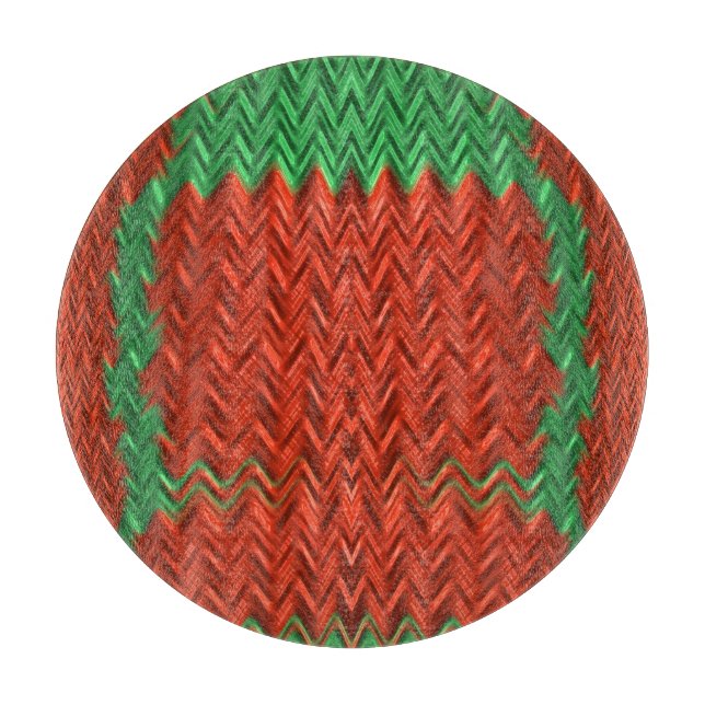 Bright CHRISTMAS original fractal design Cutting Board (Front)