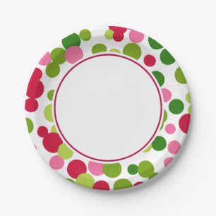 Bright Christmas Paper Plates