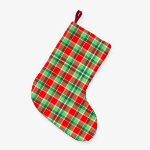 Bright Christmas Plaid stocking