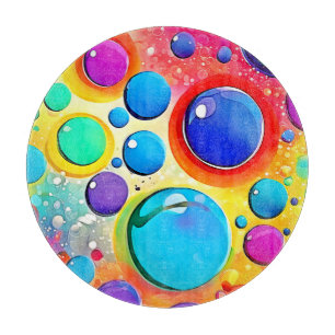 Bright Circle Pop Art Cutting Board