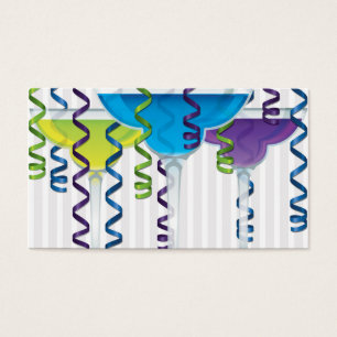 Bright cocktail and ribbon