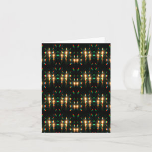 Bright Colored Lights Candles Card