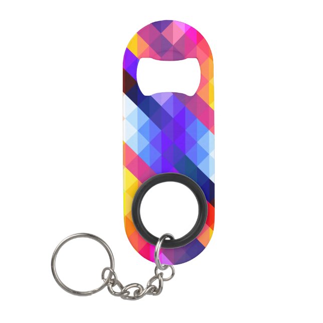 Bright Colorful Abstract Geometric Pattern (Front)