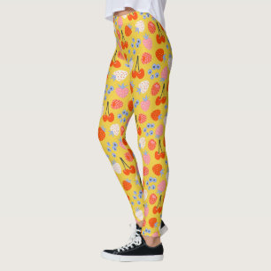 Bright Colorful Berry Fruit Pattern Leggings
