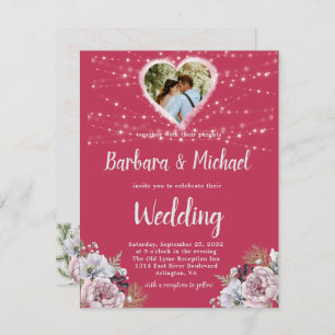 BRIGHT COLORFUL FLORAL INVITATION