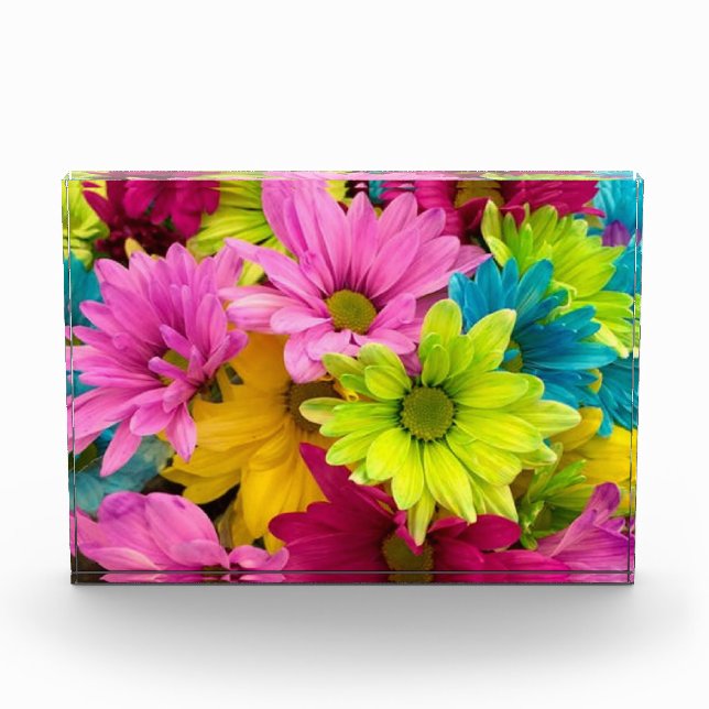 BRIGHT COLORFUL FLOWERS PHOTO BLOCK (Front)
