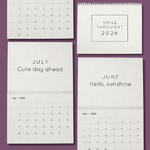 Bright & Colorful Inspiration Wall Calendar