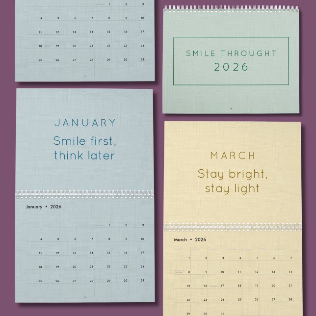 Bright & Colorful Inspiration Wall Calendar (Creator Uploaded)