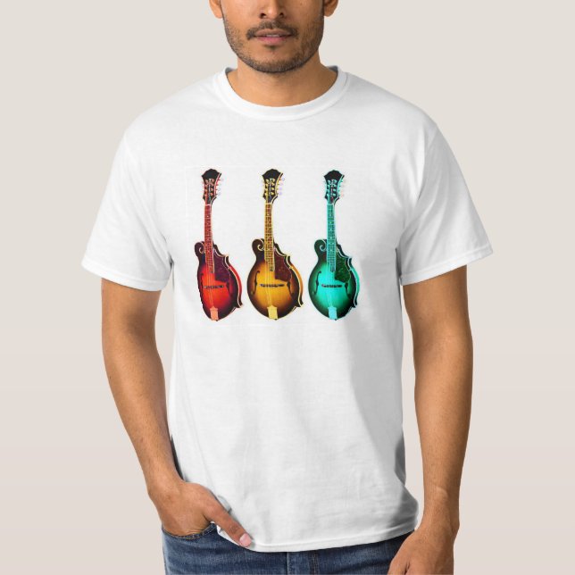 BRIGHT COLORFUL MANDOLINS! T-Shirt (Front)