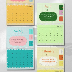 Bright Colors & Cheerful Inspiration Calendar