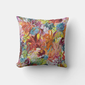 Bright Colors Modern Flower Cushion 