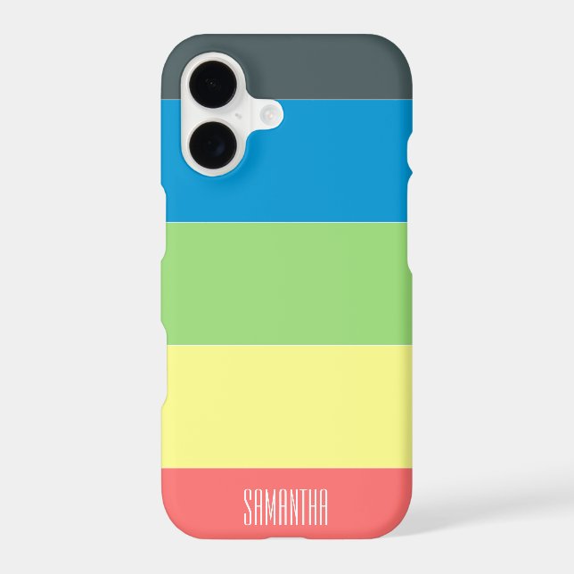 Bright Colour Block Name (Back)