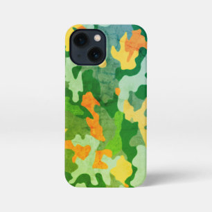 Bright Colour Camo Pattern iPhone 13 Mini Case