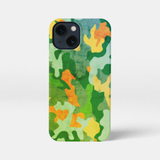 Bright Colour Camo Pattern iPhone 13 Mini Case