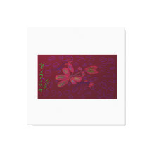 Bright Colour Floral Stretched Canvas Print