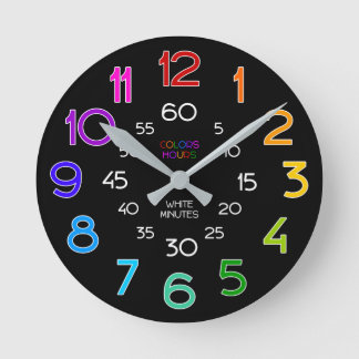 Bright Colour Learn to Tell Time Classroom Clock