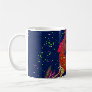 Bright Coloured Flower Mug