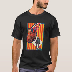 Bright Coloured Graphic of Space Astronaut and Pla T-Shirt