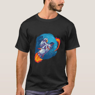 Bright Coloured Graphic of Space Astronaut on a Ro T-Shirt