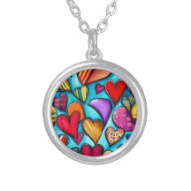 Bright coloured Hearts