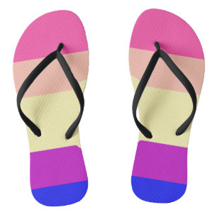 Bright Coloured Stripes-Summer- Jandals